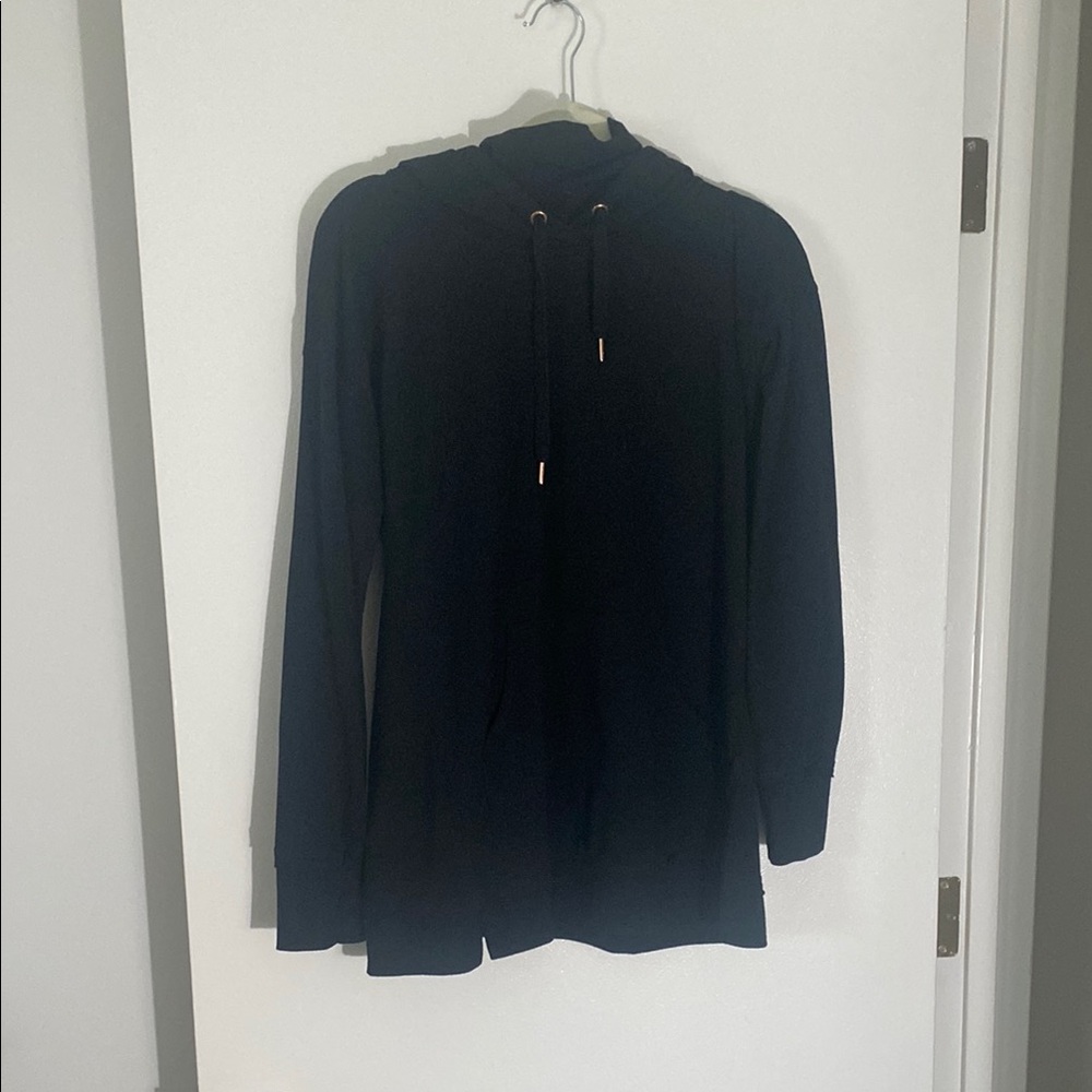 Black Hoodie with Drawstrings